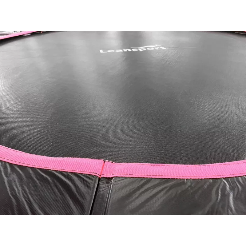 Trampoline LEAN Sport Max 16ft Zwart-Roze