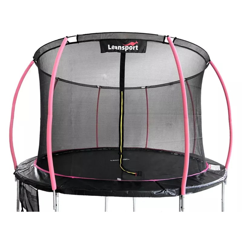 Trampoline LEAN Sport Max 16ft Zwart-Roze