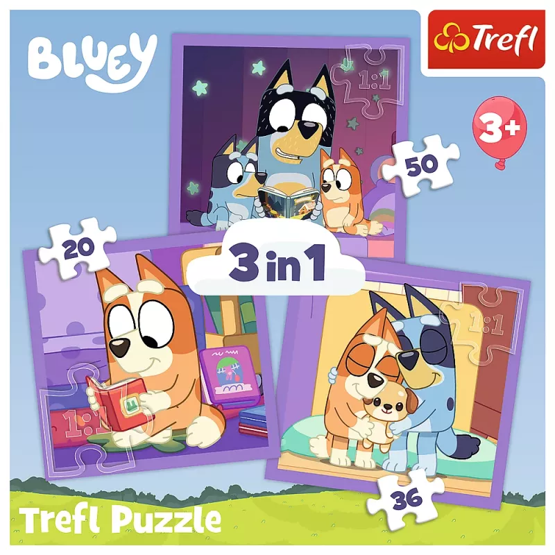 TREFL PUZZLE 3-in-1 puzzel - Meet Bluey