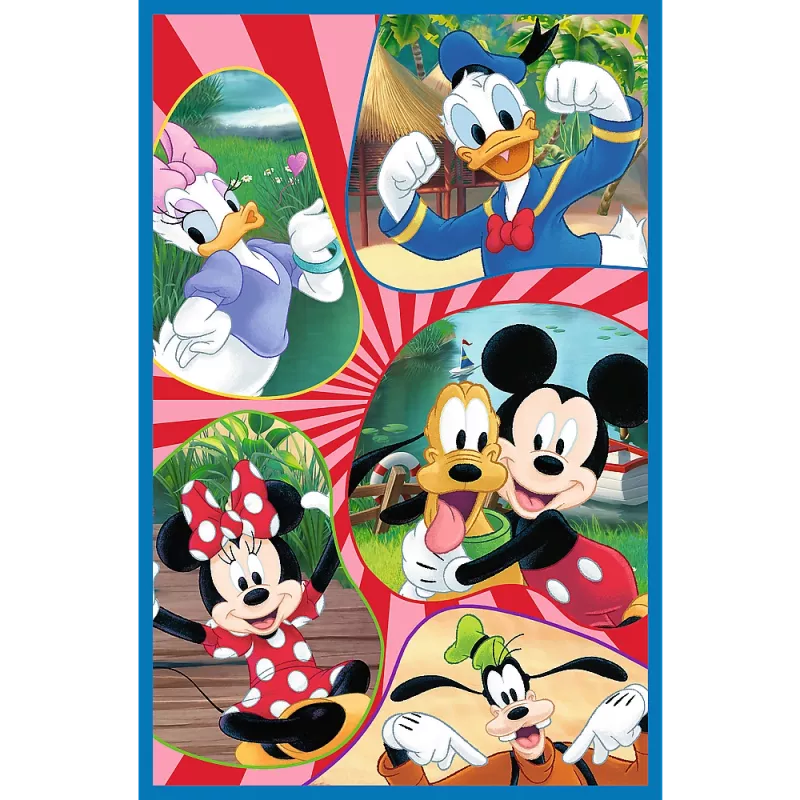 Trefl puzzel - 3x80 - Mickey Mouse Team Trefl 34887