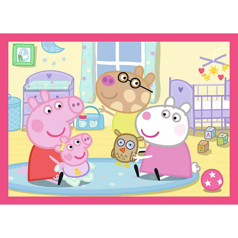 TREFL PUZZEL 4-in-1 Puzzel (12, 15, 20, 24) – Peppa Loves Adventures – Trefl 34672
