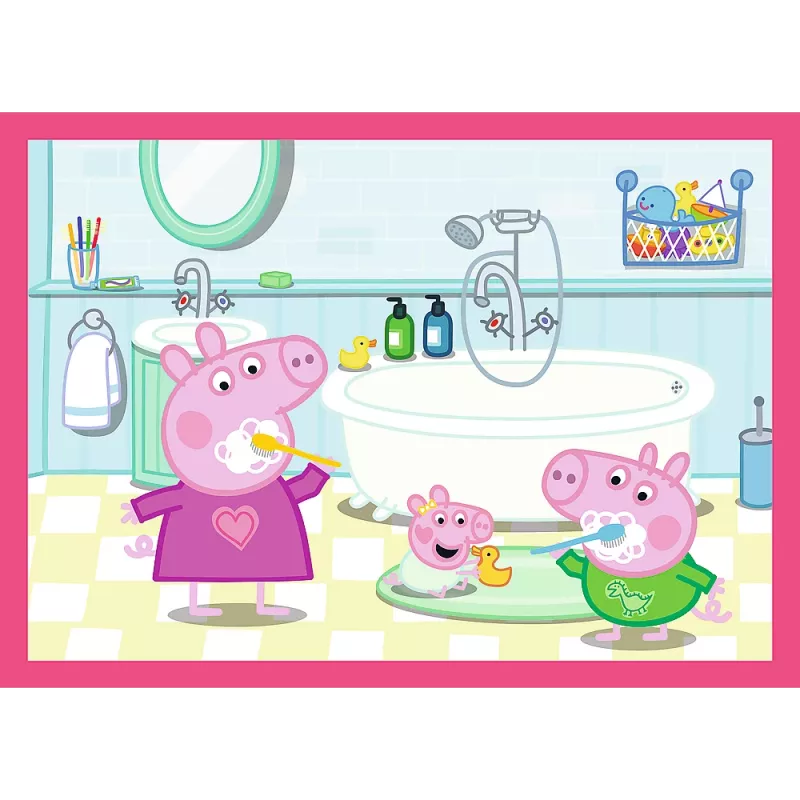 TREFL PUZZEL 4-in-1 Puzzel (12, 15, 20, 24) – Peppa Loves Adventures – Trefl 34672