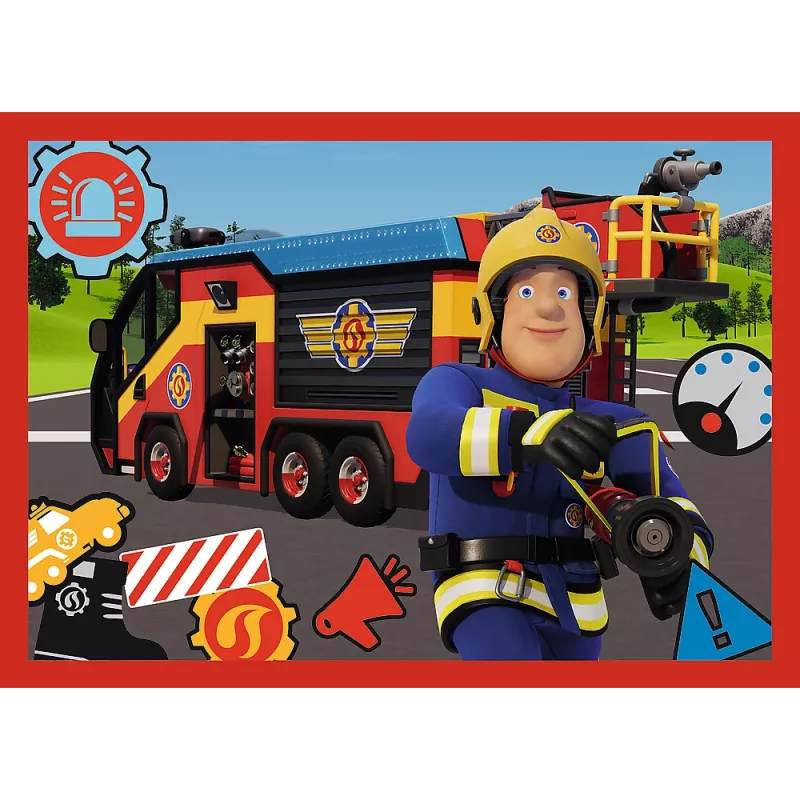TREFL PUZZEL 4-in-1 Puzzel - Adventures of Fireman Sam