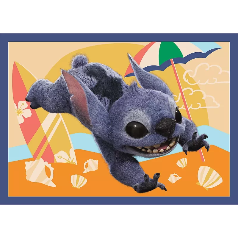 TREFL PUZZEL 4-in-1 Puzzel – Hawaiian Vacation – Disney Stitch Trefl 34666