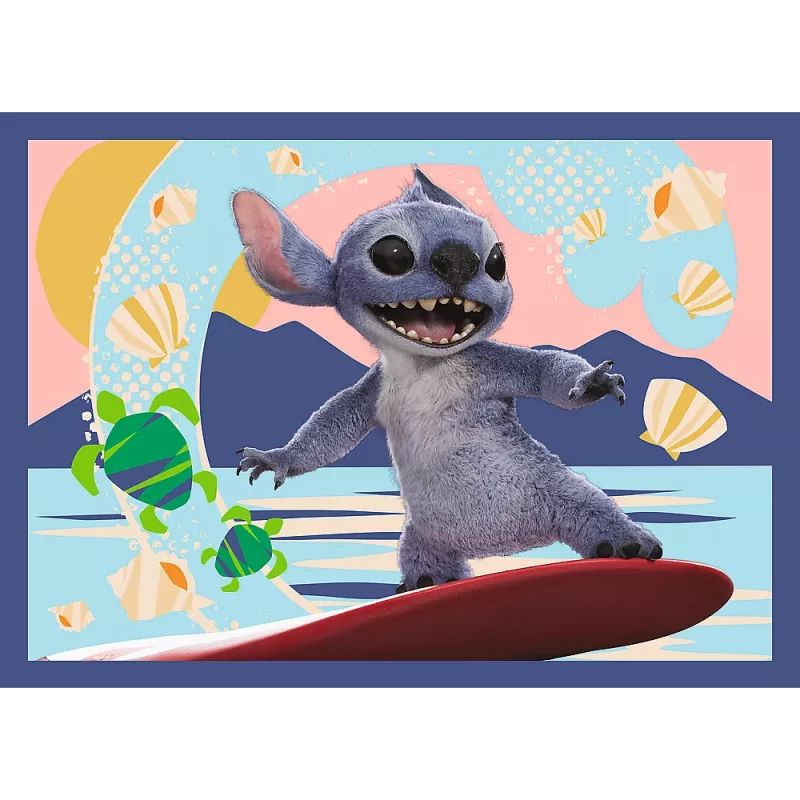 TREFL PUZZEL 4-in-1 Puzzel – Hawaiian Vacation – Disney Stitch Trefl 34666