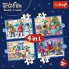 TREFL PUZZEL 4-in-1 Puzzel – Es schneit bei den Trefliks – Trefl 34657
