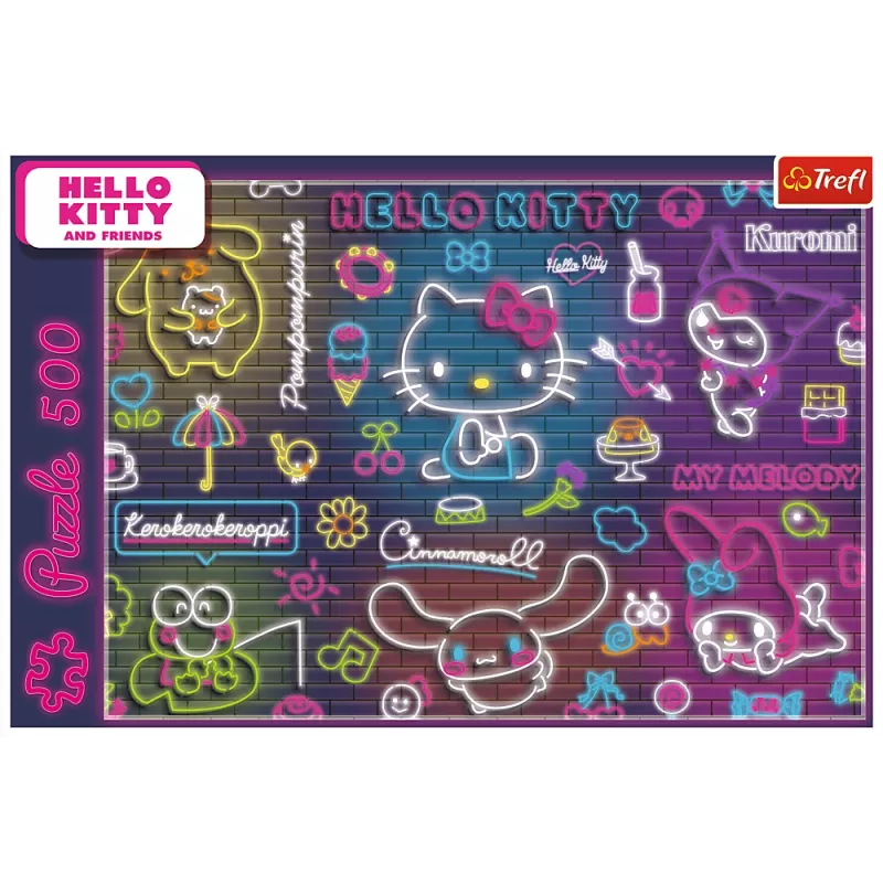 TREFL puzzel 500 - Neon Hello Kitty Trefl 37523