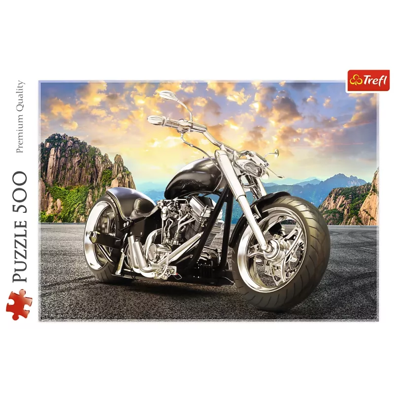 TREFL puzzel 500 stukjes zwarte motor