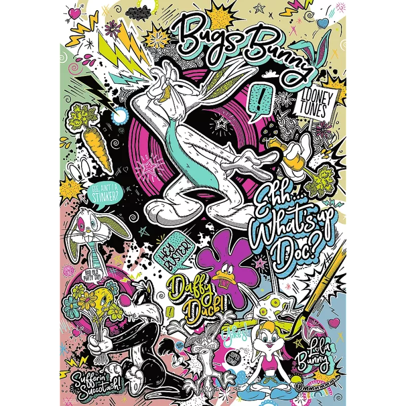 TREFL PUZZLE Puzzel - 1000 Premium Plus - Looney Tunes FSC Mix 70% 12066