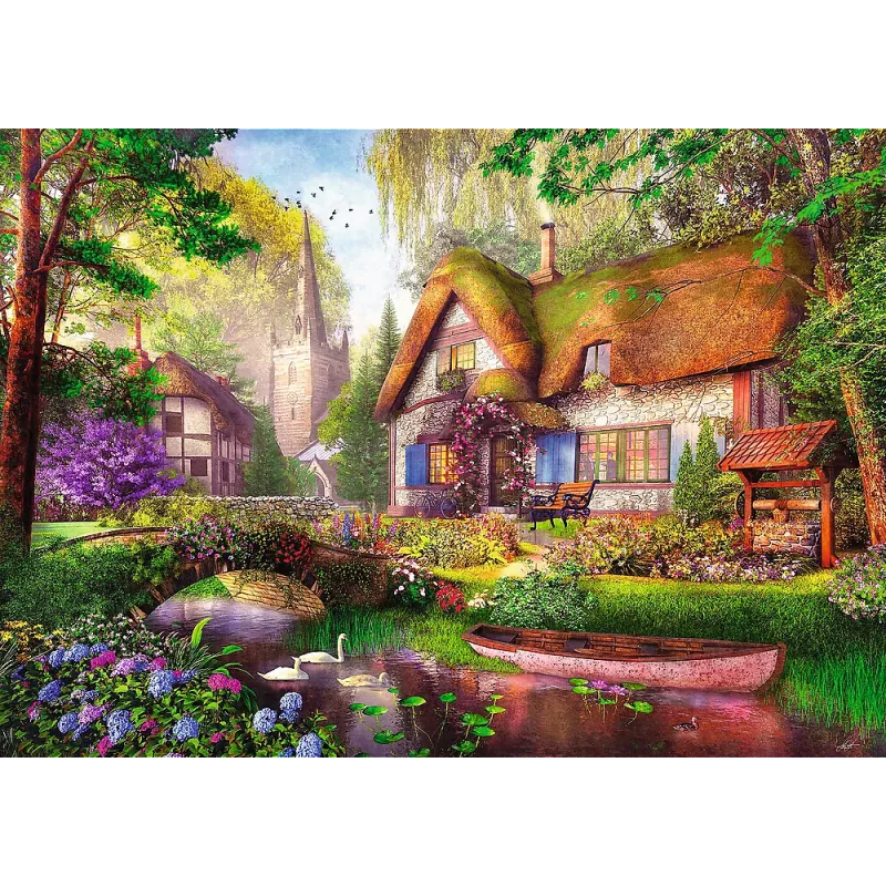 TREFL PUZZLE Puzzel - 1000 Premium Plus - Tea Time: A cottage in the forest Trefl 10804