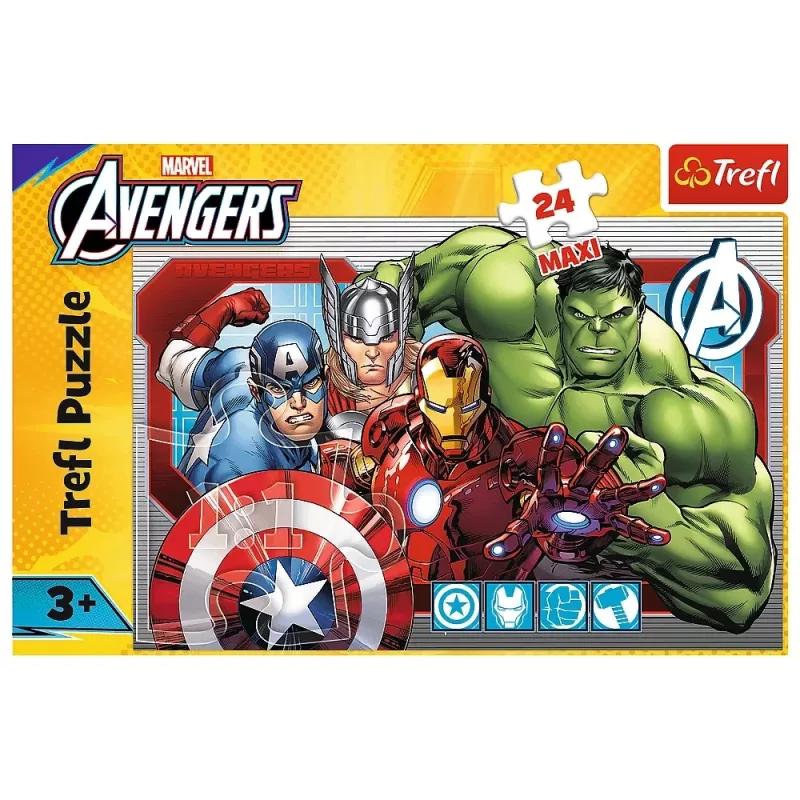 TREFL PUZZLE Puzzel 24 Maxi – Always Just – Disney Marvel The Avengers