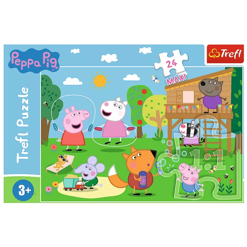 TREFL PUZZLE Puzzel - 24 Maxi - Fun in the Glade - Peppa Pig 14342