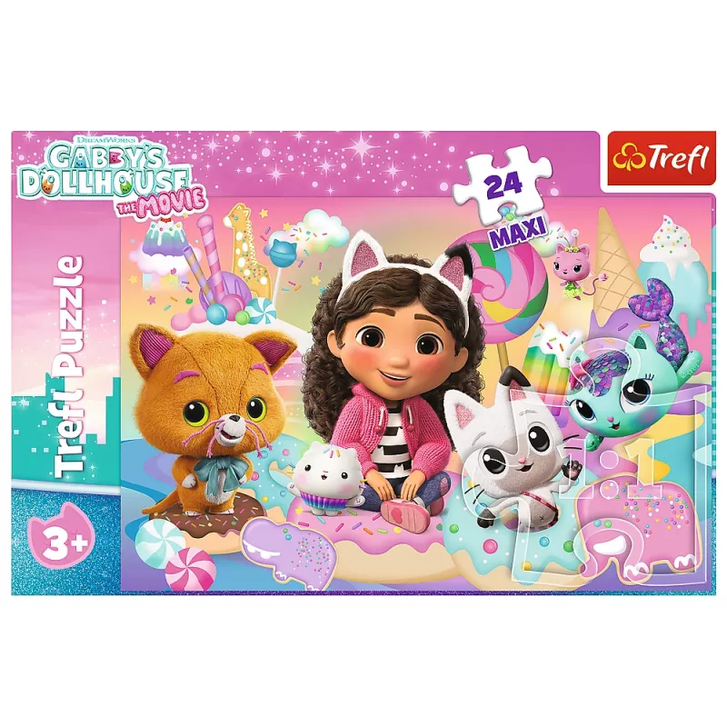 TREFL PUZZLE Puzzel – 24 Maxi – Gabby's Cat World – Trefl 14381