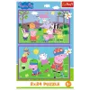 TREFL Puzzel - 2x24 - Peppa op de speelplaats - Peppa Pig 34435