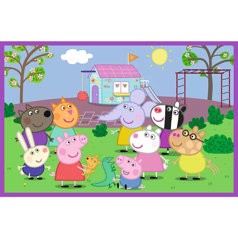TREFL Puzzel - 2x24 - Peppa op de speelplaats - Peppa Pig 34435