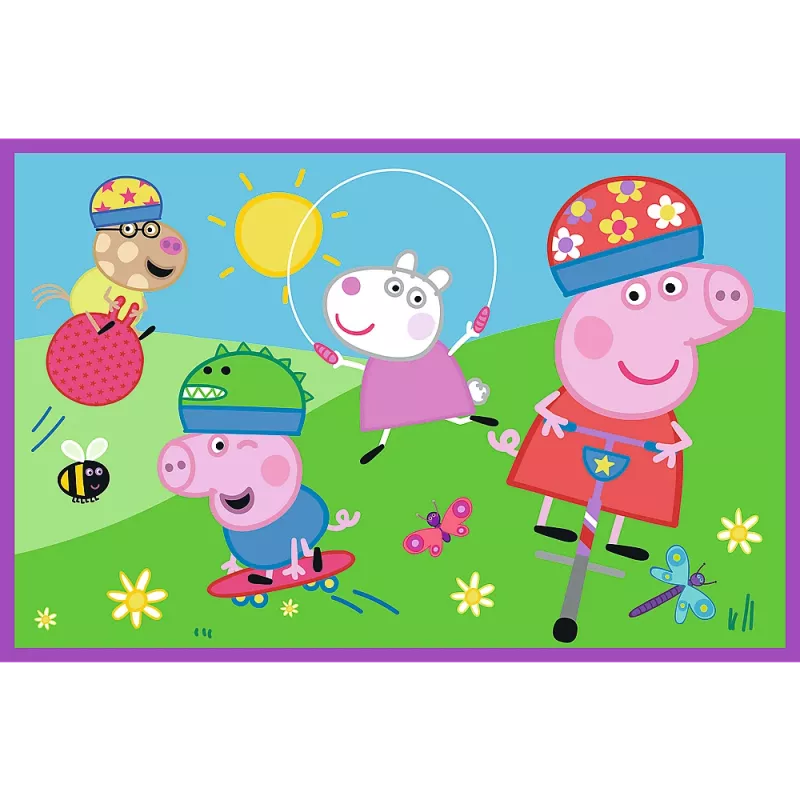 TREFL Puzzel - 2x24 - Peppa op de speelplaats - Peppa Pig 34435