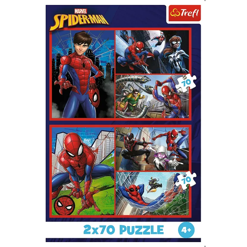 TREFL Puzzel - 2x70 - Spider Stories - Disney Marvel Spiderman Trefl 34443