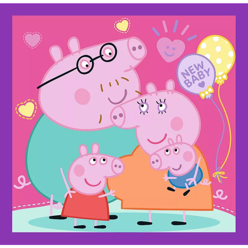 TREFL PUZZLE puzzel - 3 in 1 - Peppa Pig's Habits Trefl 34893