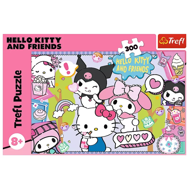 TREFL Puzzel 300 - Crazy Trio - Hello Kitty