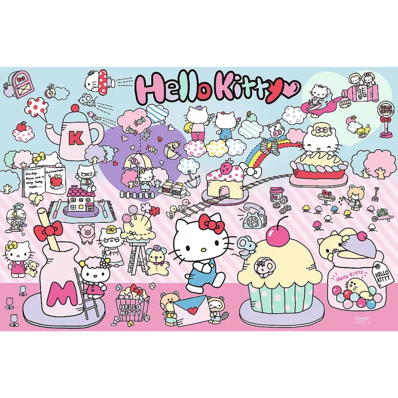 TREFL Puzzel – 300 stukjes – Ontdek de wereld van Hello Kitty – Hello Kitty Trefl 23031