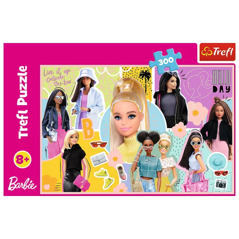 TREFL Puzzel - 300 - Your Favorite Barbie - Mattel, Barbie 23025
