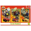TREFL PUZZLE puzzel - 3x50 - Fireman Sam brandweerkazerne bemanning
