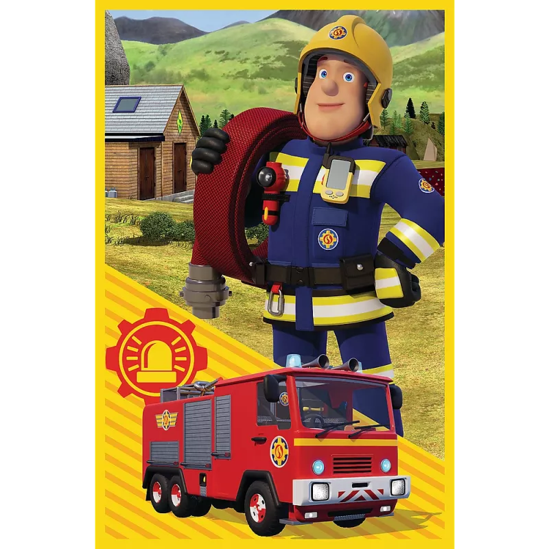 TREFL PUZZLE puzzel - 3x50 - Fireman Sam brandweerkazerne bemanning