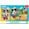 TREFL PUZZLE puzzel - 3x50 - Muizen op vakantie Disney Trefl 34881