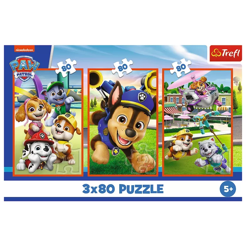 TREFL PUZZLE puzzel - 3x80 - Dog Pack Paw Patrol Trefl 34886