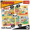 TREFL Puzzel 4-in-1 – Garfield Loves Lasagna – Trefl 34673