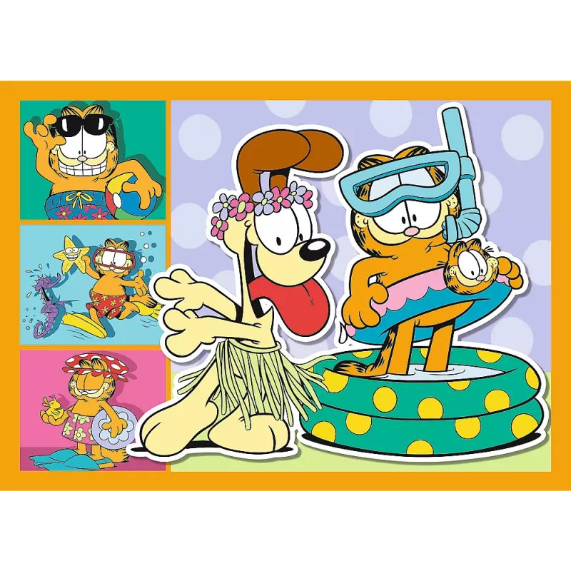 TREFL Puzzel 4-in-1 – Garfield Loves Lasagna – Trefl 34673