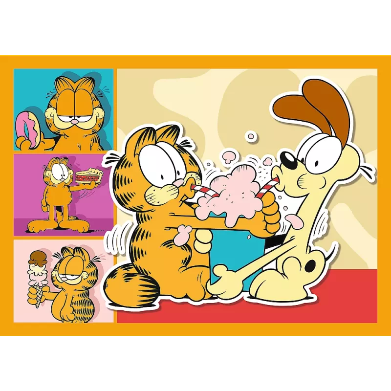 TREFL Puzzel 4-in-1 – Garfield Loves Lasagna – Trefl 34673
