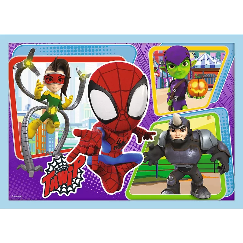 TREFL Puzzel - 4in1 (12, 15, 20, 24) - Ekipa Spidaya 34611