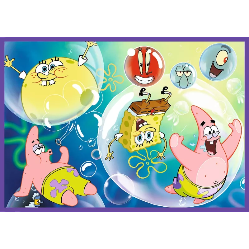 TREFL PUZZLE Puzzel - 4x250 - SpongeBob's Crazy World Trefl 13342