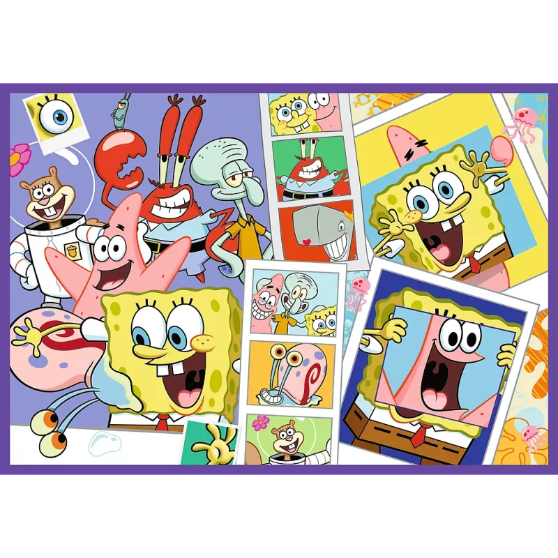 TREFL PUZZLE Puzzel - 4x250 - SpongeBob's Crazy World Trefl 13342