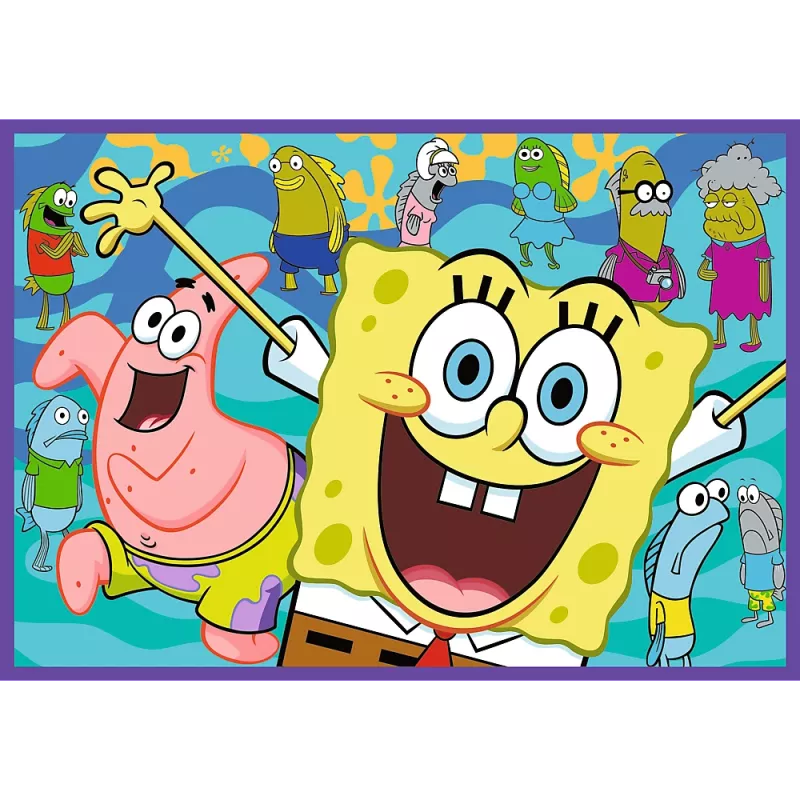 TREFL PUZZLE Puzzel - 4x250 - SpongeBob's Crazy World Trefl 13342