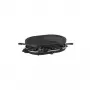 Tristar RA-2996 raclette-grill voor 8 personen, 1200 W, antiaanbaklaag keerbare grillplaat, 8 pannetjes, zwart/zilver