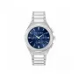 Trussardi heren T-Light quartz horloge R2453156004 44mm blauwe wijzerplaat zilveren milanese band