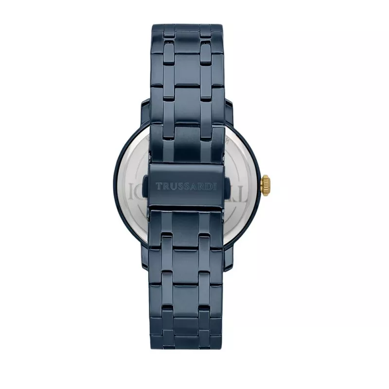 Trussardi herenhorloge R2453147007 41mm RVS blauwe wijzerplaat