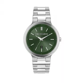 TRUSSARDI herenhorloge R2453164002 41mm RVS blauwe wijzerplaat