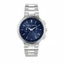 Trussardi herenhorloge R2453164004 43mm RVS blauwe wijzerplaat