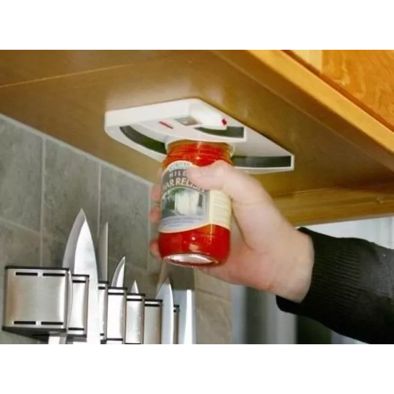 TRUST 22400 glas- en flessenopener onder de kast, wit