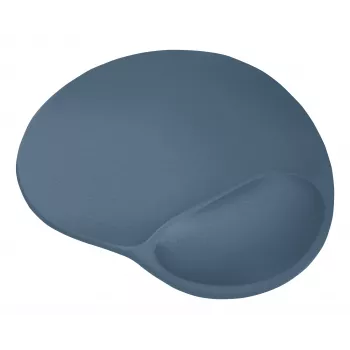 Trust BigFoot muismat met gel-polssteun, Steel Blue