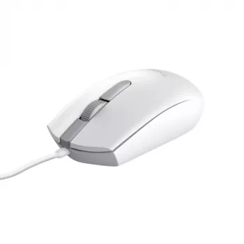 Trust TM-101W optische muis – voor links- en rechtshandigen, 3 knoppen, USB-kabel, wit 25320