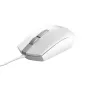 Trust TM-101W optische muis – voor links- en rechtshandigen, 3 knoppen, USB-kabel, wit 25320