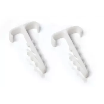 TRYTYT UWT-2 dubbele platte kabelclip, wit, 100 stuks