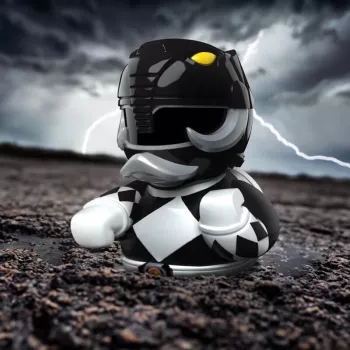 TUBBZ verzamel eend - Power Rangers Black Ranger 9cm