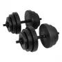 Tunturi 28 kg Vinyl-dumbbellset met Spinlock-stangen