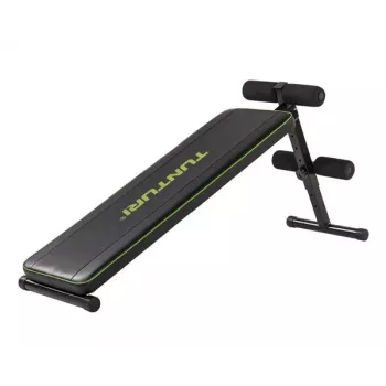 TUNTURI AB20 verstelbare buikbank | opvouwbare sit-up bank met 4-standige helling, max. belasting 100 kg, zwart