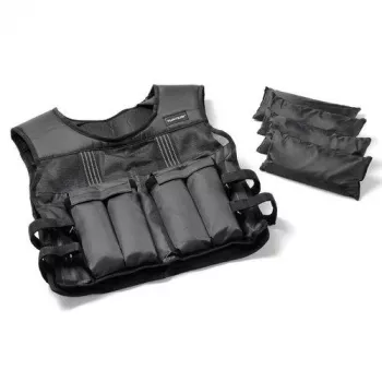 Tunturi verstelbaar gewichtsvest 10 kg (zwart, unisex)
